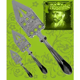 Lingură pentru absint cu motiv Turnul Eiffel