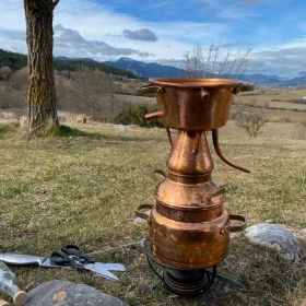   Alambic Alquitara de 3 litri – pentru țuică, pălincă, uleiuri esențiale și hidrolați