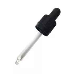 Capac cu pipetă și picurător din sticlă, lungime 61 mm, vârf sferic – imagine 1